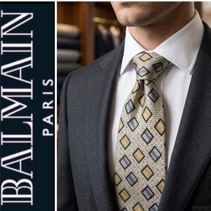 🆕 Balmain Couture Silk Tie